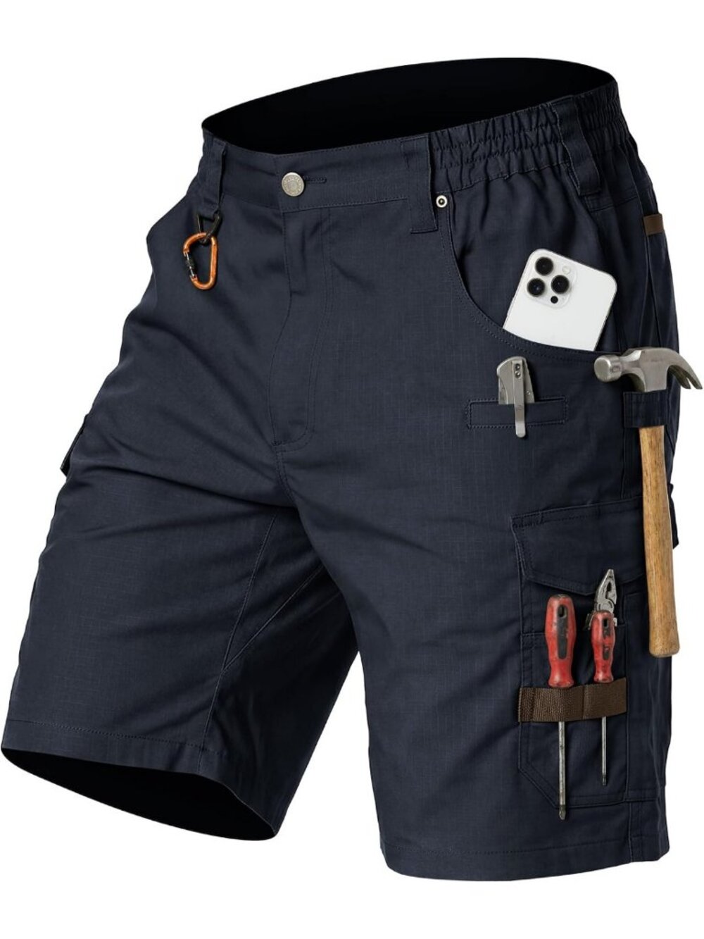 Men's Tactical Cargo Work Shorts - Ripstop, Water Resistant, Utility Pockets